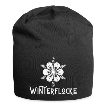 Winter Flake - Vocabulary - Forgotten Words - Jersey Beanie - black - Front