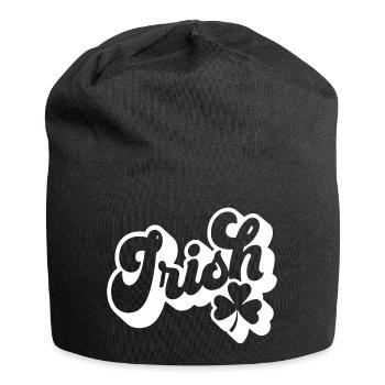Cadeau de la Saint-Patrick Trèfle Hommes, Femmes, Enfants - Bonnet en jersey - noir - Devant