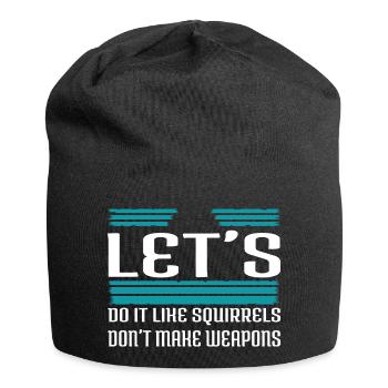 Déclaration de famille Contre-culture Humour heureux - Bonnet en jersey - noir - Devant