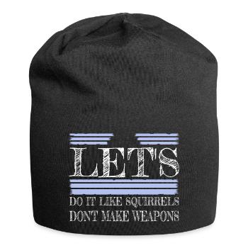 Cadeau Contre-culture Citation Verte Signe de la Paix - Bonnet en jersey - noir - Devant