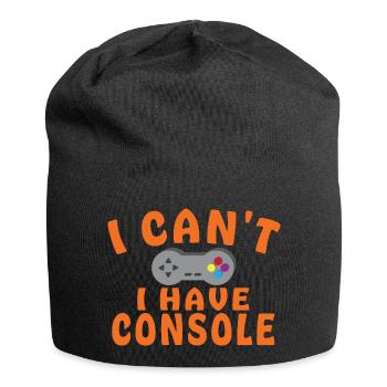 Kann keine Konsole haben - Jersey-Beanie - Schwarz - Vorne