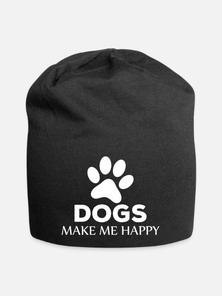 Dog Hund - Jersey-Beanie - Schwarz