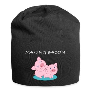 Making Bacon | Pork, Meat, Grilling, Beer - Jersey Beanie - black - Front