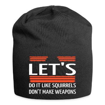 Famille Funky Funny Anti War 60s Hippie Présent - Bonnet en jersey - noir - Devant