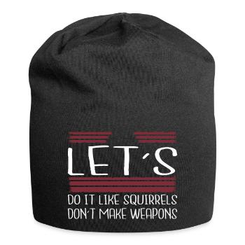 birthday present idea hippie family gift idea - Jersey-Beanie - Schwarz - Vorne