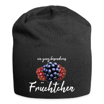 Früchtchen frech - Jersey-Beanie - Schwarz - Vorne