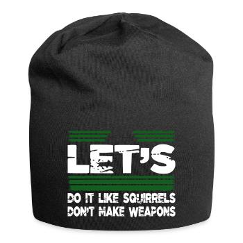 jokes disarmament global peace present hippy - Jersey Beanie - black - Front