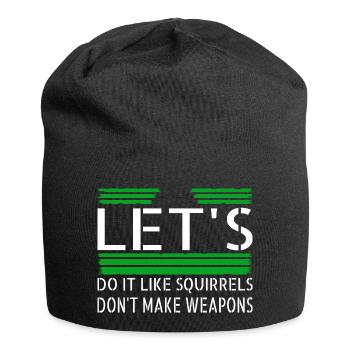 hippie festival present peace for paris green - Jersey Beanie - black - Front