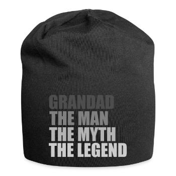 Grandad the man the myth the legend - Jersey Beanie - black - Front