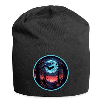 Fledermäuse Fledermaus Flughunde Halloween - Jersey-Beanie - Schwarz - Vorne