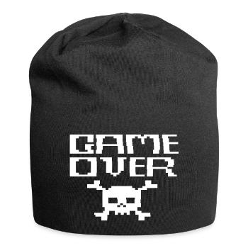 Game Over ASCII - Jersey-Beanie - Schwarz - Vorne