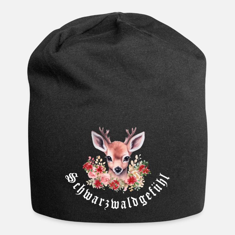 Sensation de Forêt-Noire - Bonnet en jersey - noir