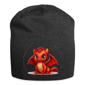 Little Red Dragon - Jersey Beanie - charcoal grey - Front