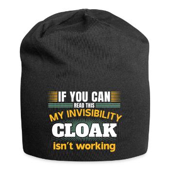Mon manteau invisible ne fonctionne pas - Bonnet en jersey - noir - Devant