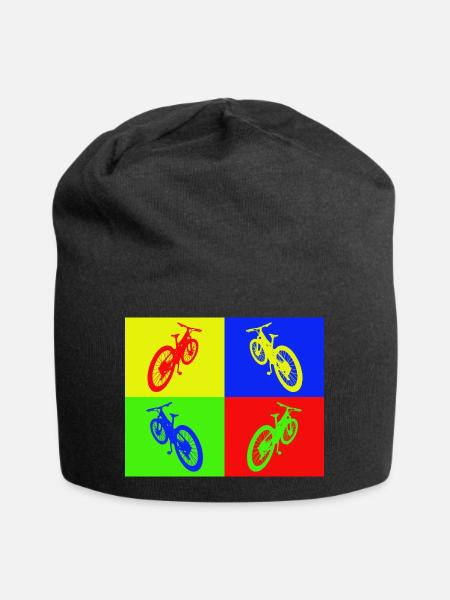 VTT Pop Art couleur - Bonnet en jersey - noir