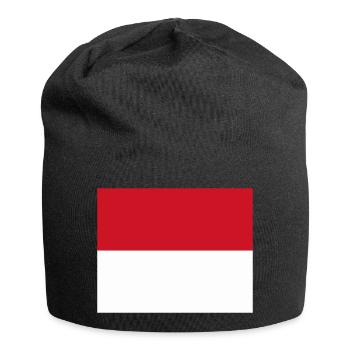 Monaco flag / Drapeau Monaco - Bonnet en jersey - noir - Devant