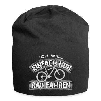 Ich will einfach nur Rad fahren auf meinem Bike - Jersey-Beanie - Schwarz - Vorne