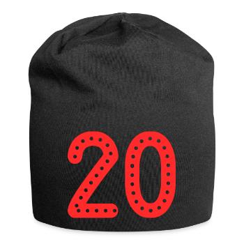 20. 20 YEARS. 20th ANNIVERSARY. 20TH ANNIVERSARY. - Jersey Beanie - black - Front