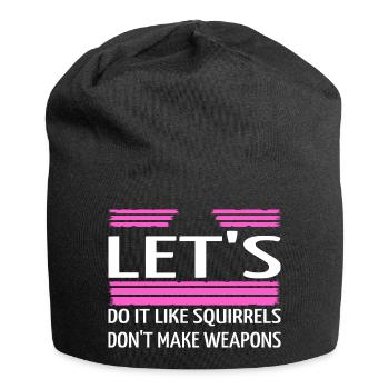 Funky Hippie Festival Anti War Sayings Heart - Jersey Beanie - black - Front