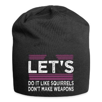 Colombe de la déclaration de paix blagues Anti guerre des années 60 Geek - Bonnet en jersey - noir - Devant