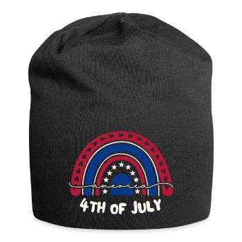 4th of July, independence day - Jersey Beanie - black - Front