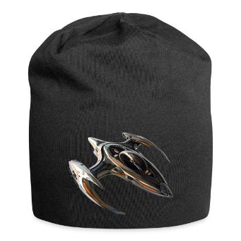 Mit dem Raumschiff durchs All - Jersey-Beanie - Schwarz - Vorne