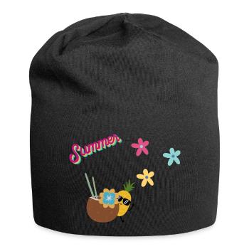 Summer Pineapple - Jersey Beanie - black - Front