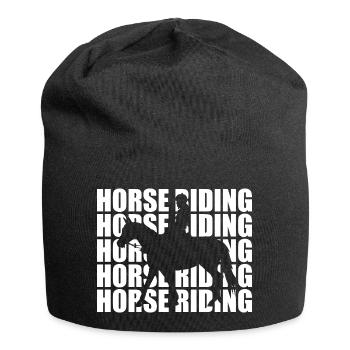 Horse Riding - Jersey Beanie - black - Front