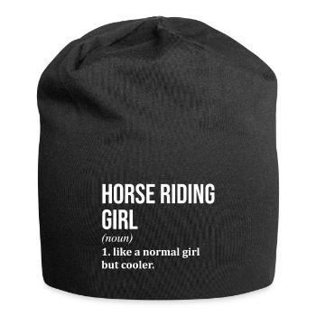Horse Rider Horse Rider Horse Rider - Jersey Beanie - black - Front