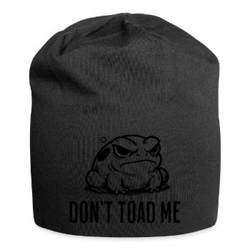 Vintage grenouille crapaud Meme grenouille ne me crapaud pas - Bonnet en jersey - noir - Devant