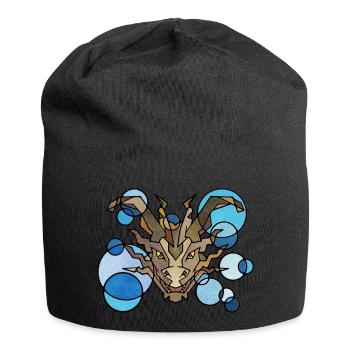 Géométrie du dragon - Bonnet en jersey - noir - Devant