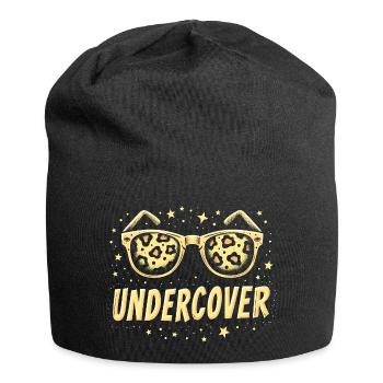 Lunettes de soleil drôles et costume de discours infiltré - Bonnet en jersey - noir - Devant