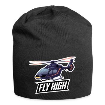 HELICOPTER, FLY HIGH - Jersey Beanie - black - Front