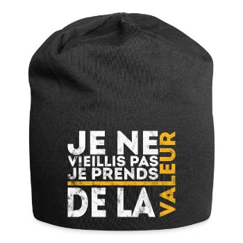 I don't get old, I increase in value - Jersey Beanie - black - Front