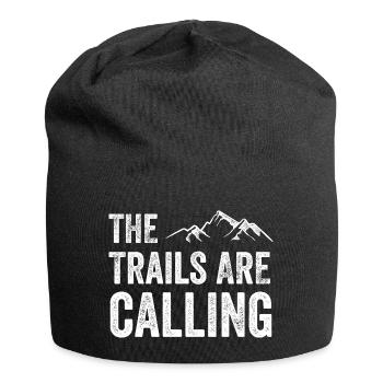 Die Spuren rufen - Jersey-Beanie - Schwarz - Vorne