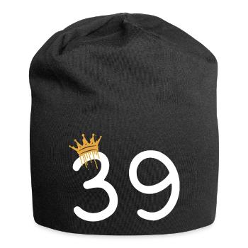 Royal number 39 with gold crown - Jersey Beanie - black - Front
