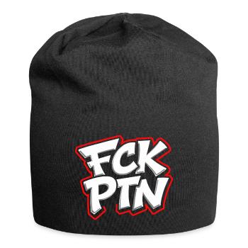 FCK PTN Anti Putin Statement - Jersey-Beanie - Schwarz - Vorne