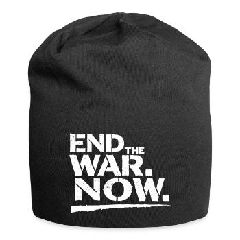 End The War Now Statement for Peace - Jersey Beanie - black - Front
