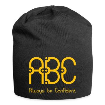ABC - Toujours être confiant - Bonnet en jersey - noir - Devant