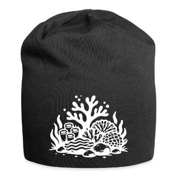 Coral Reef Ocean Coral Icon - Jersey Beanie - black - Front