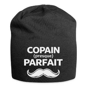 Perfekter Freund Humor Geschenk Mann Schnurrbart - Jersey-Beanie - Schwarz - Vorne
