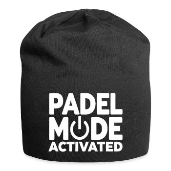 Padel Fashion Activated Power Button Sport Style - Jersey Beanie - black - Front