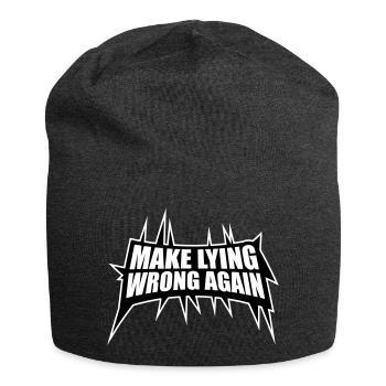 Déclaration politique pour mentir encore une fois - Bonnet en jersey - charbon - Devant