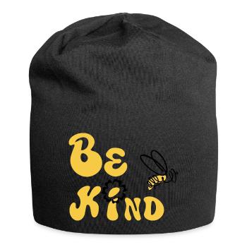 Sois gentil ! - Bonnet en jersey - noir - Devant