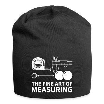 L’art de mesurer la pétanque de boule - Bonnet en jersey - noir - Devant