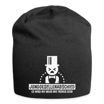 Junggesellenabschied – Nie Mehr Wie Früher! (W) - Jersey-Beanie - Schwarz - Vorne