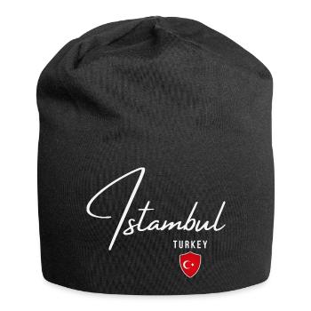 Istanbul Turquie, design élégant Istanbul - Bonnet en jersey - noir - Devant