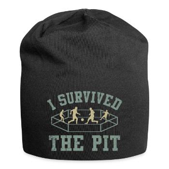 J’ai survécu à la piste - Bonnet en jersey - noir - Devant