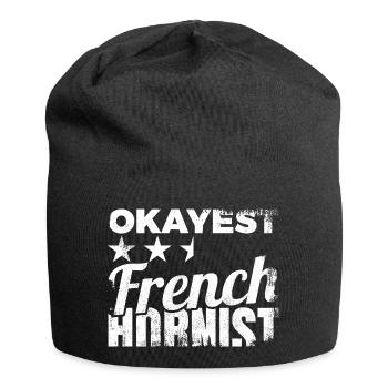 Coriste moyen - Bonnet en jersey - noir - Devant