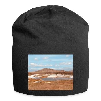 Parcelles de sel du désert - Bonnet en jersey - noir - Devant